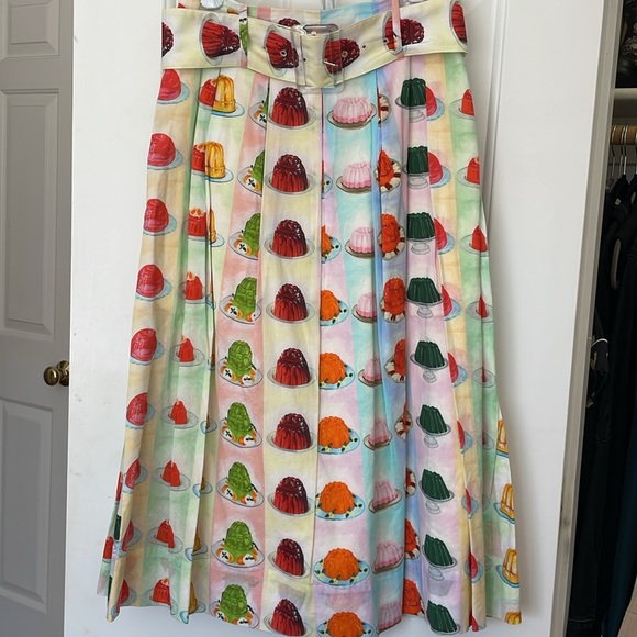 RACHEL ANTONOFF Vinnie Jello Striped Skirt Size 2 - Picture 3 of 7